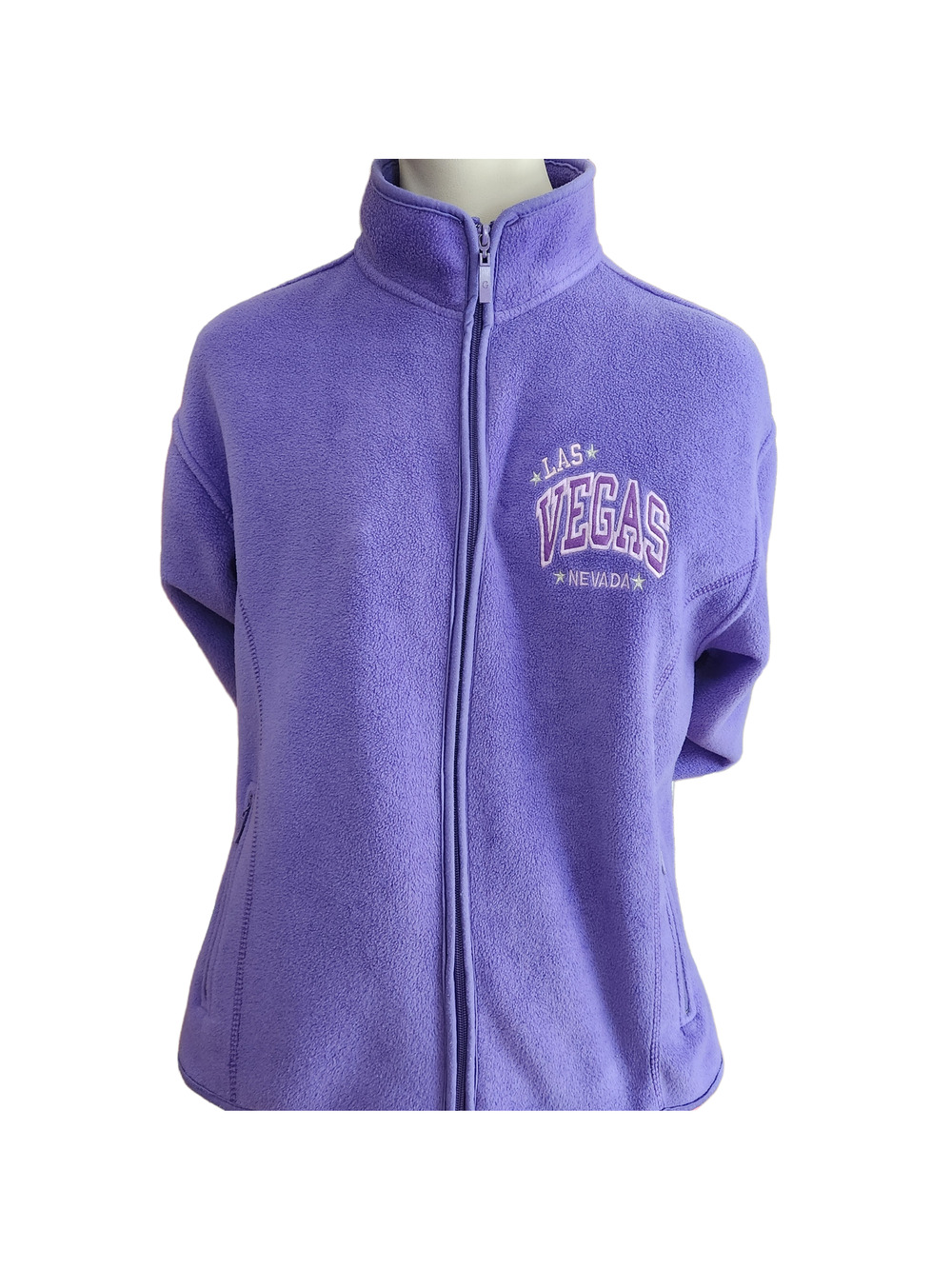 Las Vegas Nevada Jacket Women's Fleece Full Zip Pockets
